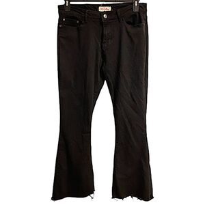 Red Bottoms Womens Size 13/31 Dark Wash Flare Leg Frayed Hem Jeans Bell Bottoms
